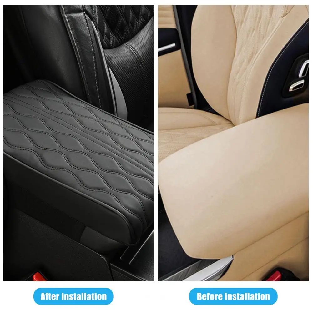 

Comfortable Armrest Accessory for Trucks Soft Fabric Armrest Pad Comfortable Memory Foam Car Armrest Box Pad Waterproof for Wide
