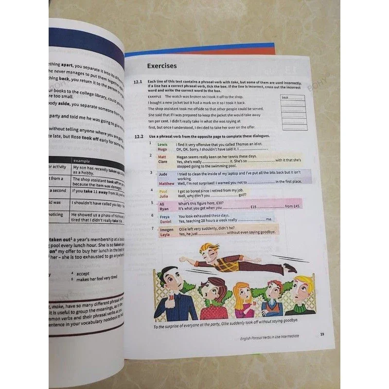 Cambridge English Vocabulary Book, Impressão a Cores, Intermediário e Avançado, 3 Livros, em Uso, Colocação, expressões idiomáticas, Verbos, Intermediário