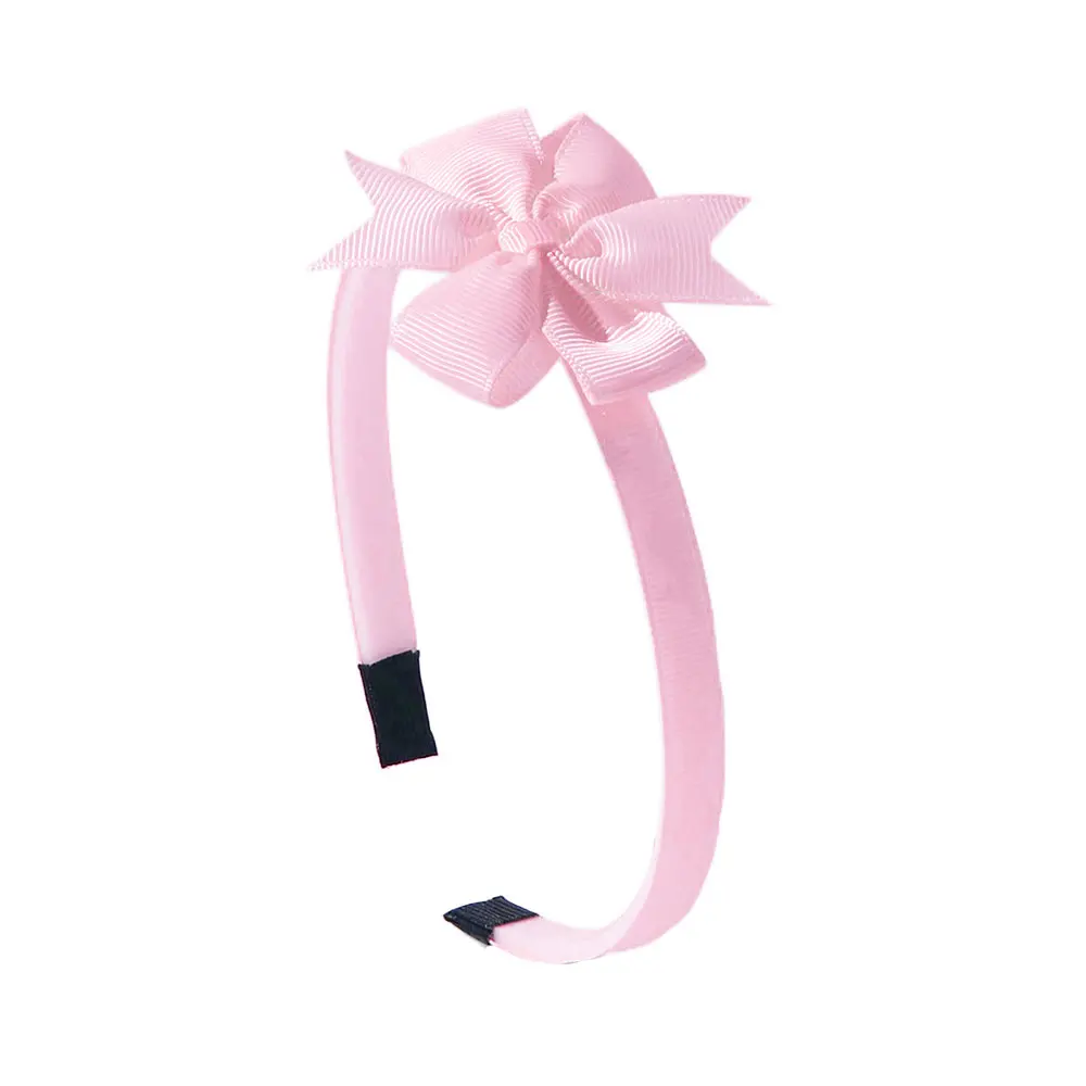 

1 шт., однотонные милые повязки на голову с бантом ярких цветов для девочек, не вредаясь волосами, повязка на голову на Хэллоуин, подарок для детей