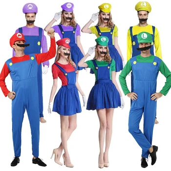 Jeu Marios Super Luigi frères uniforme ensemble Cosplay Cost...