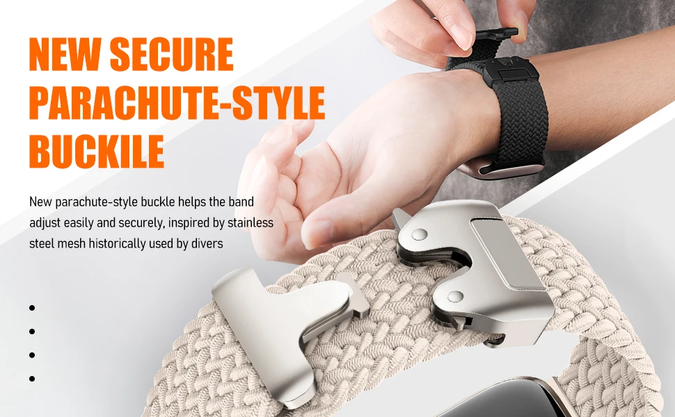 Parachute Straps for Apple Watch Ultra 4 3 Band 49mm 46mm 42mm 45mm 44mm Braided bracelet correa iWatch Series 12 11 10 9 8 SE 7