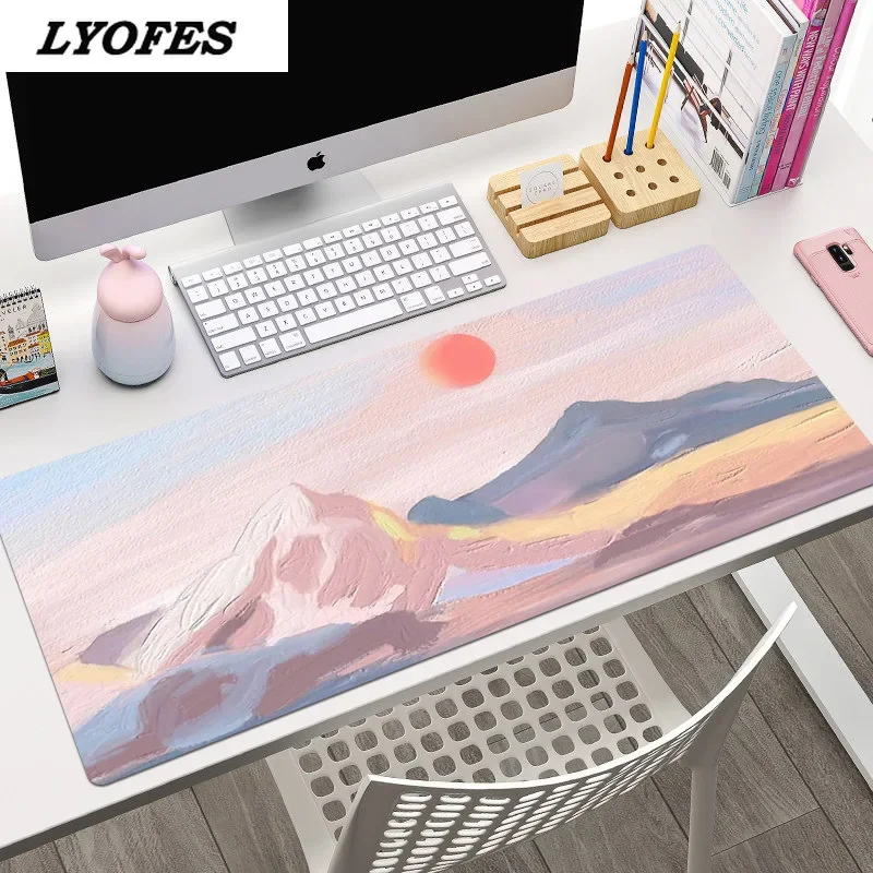 

Kawaii Mouse Pad Cute Pad Laptop Mouse Mat Gaming Desk Mouse Pad Large Deskpad for Computer Keyboard Kawaii Room Decor