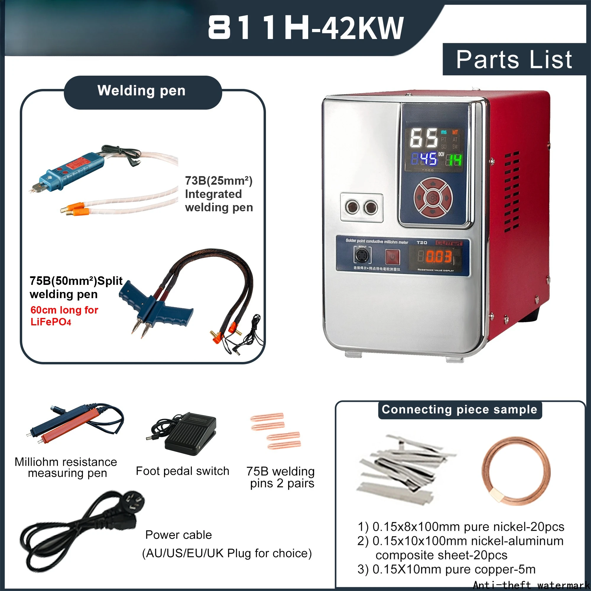 

2025 - 42KW Pulse Spot Welding Machine - GLITTER 811H for High-Efficiency Electric Vehicle Battery Pack Assembly and Repair