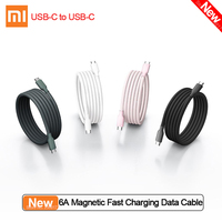 New 6A Xiaomi Magnetic Fast Charging Data Cable 1m USB-C to USB-C Multi-device Compatibility Portable Anti Winding Data Cord
