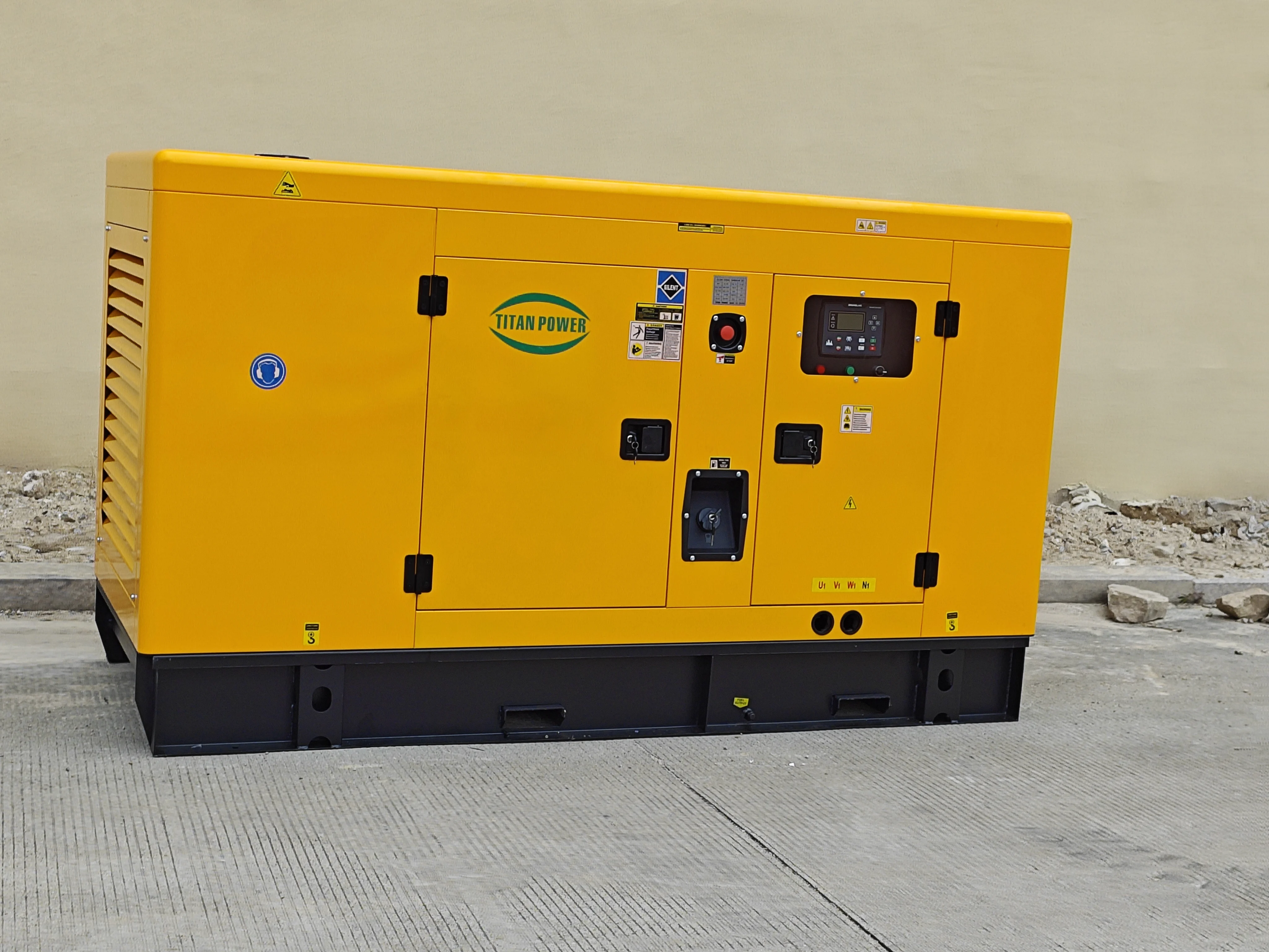 Hubei Titan 24kw 30kva 40kw 40 Kva 50kva 60 Kva Silent    Generator Remote Start AVR 1 Year 1000 Hours