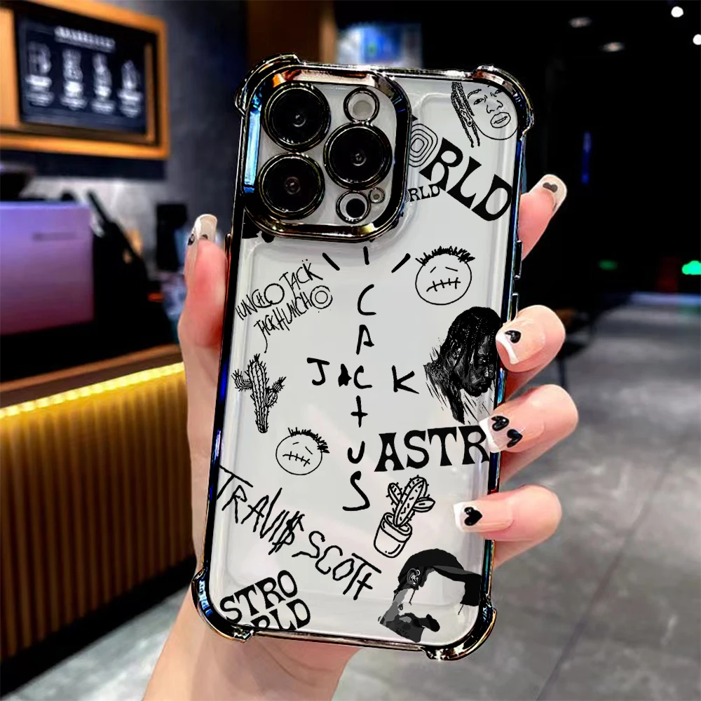 حار مغني الراب C-الصبار J-Jack تصفيح جراب هاتف لسامسونج S26 S25 S24 S23 S22 S21 S20 Edge زائد الترا 4G 5G مكافحة سقوط وسادة هوائية