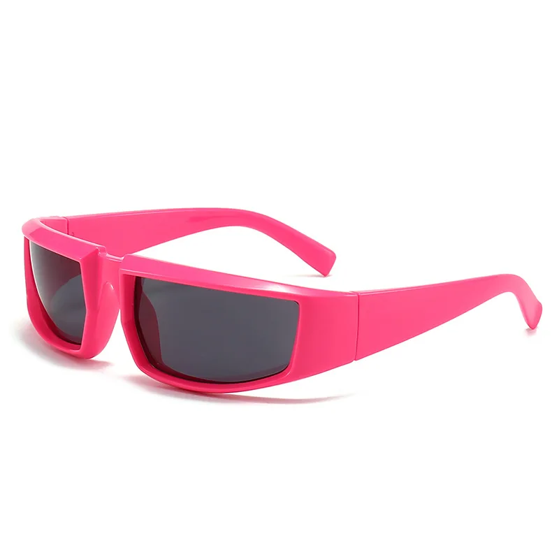 Y2K Futuristische Tech-Sonnenbrille für Männer Cyberpunk Retro Schutzbrille Damen Edgy Streetwear Trendige Punk-Style Brillen Unisex – Detail 4