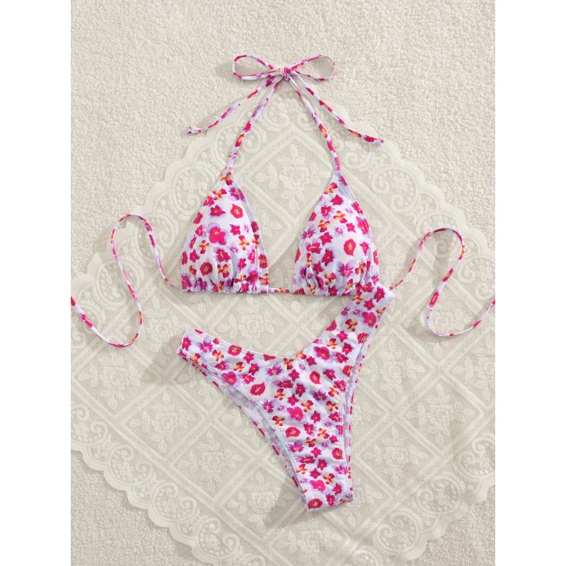 Bikini Damen Badeanzug Dreipunkt Sexy Fashion Floral Badeanzug