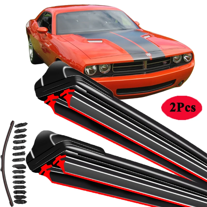 

For Dodge Challenger 2007-2023 Car Windshield Wiper Blade Front Windscreen Brushes Washer Accessories Cleaning Replacement Parts