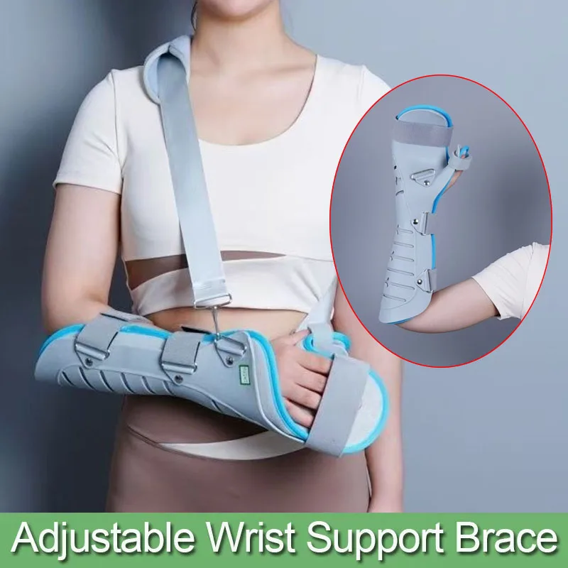 Wrist Support Brace Adjustable Hand Fracture Fixed Strap Sprain Carpal Tunnel Splint Posture Corrector Bandage Joint Pain Relief