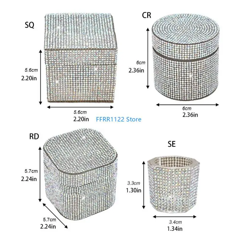 Y1UF Thạch Dụng Cụ Làm Móng Tay Hộp Thủy Tinh Bàn Chải Quản Lý Chăm Sóc Cho Móng Tay Lưu Trữ Chất Lỏng Và Tổ Chức Vật Dụng Nhỏ