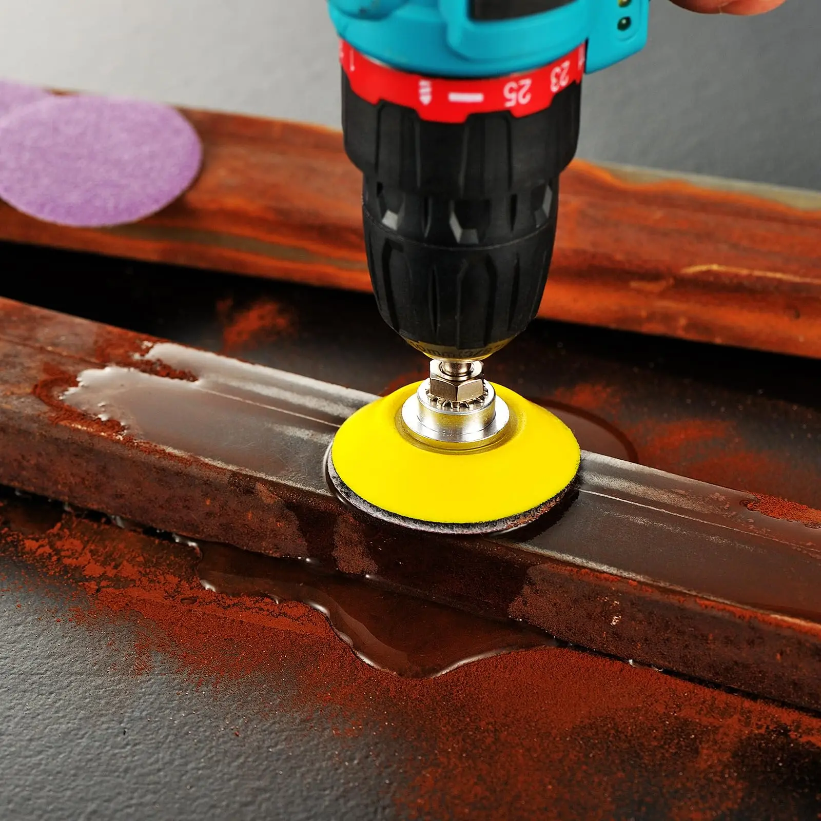 2-Zoll-Nass- und Trockenschleifpapier 2/3/180/188 Stück, sortiert 60 bis 10.000 Körnungen mit 1/8 Zoll 1/4 Zoll Schaft-Polierpads zum Polieren von Autos