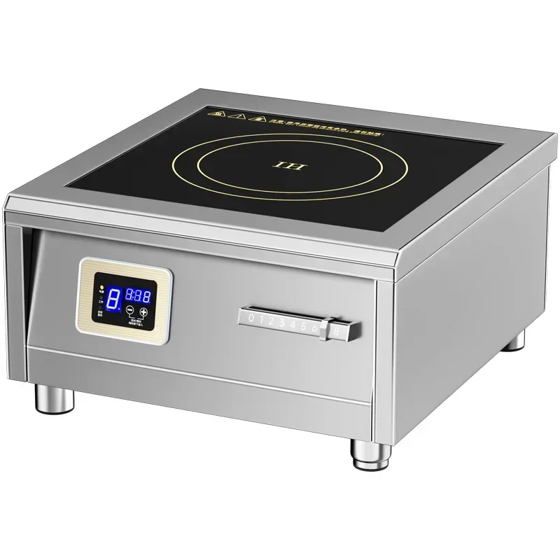 Commercial induction cooker 8000W high power concave 8KW electromagnetic cooker 380V restaurant stir-frying desktop electric