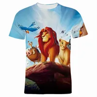 2024 Disney Movie The Lion King 3D Print T-Shirt Men Summer Casual Women Clothing Short Sleeve Oversized Boy Girl Kids T-shirts