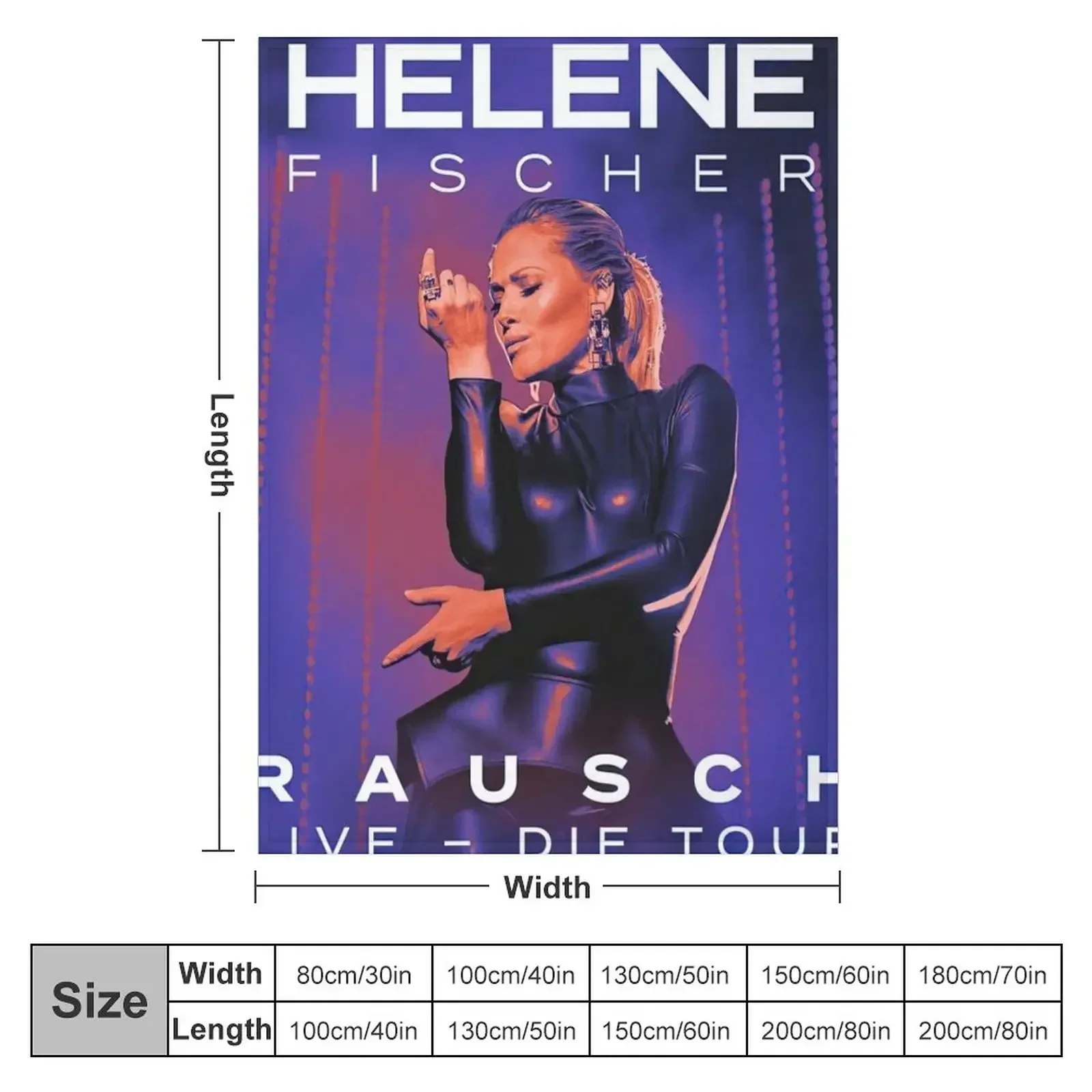 Helene Fischer Live - Die Tour Throw Blanket Thermal Softest Plaid on the sofa Blankets