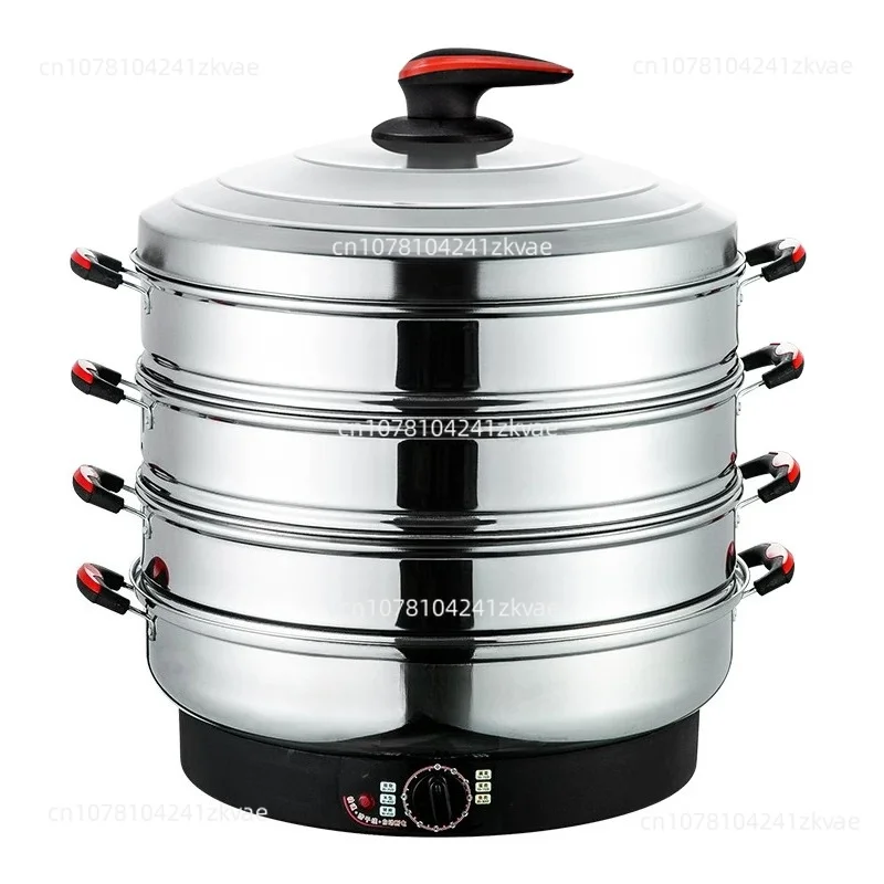 Multifunctional Stainless Steel Electric Steamer, New Design Commercial Breakfast Shop, Large Capacity, Can Steam Steamed Buns