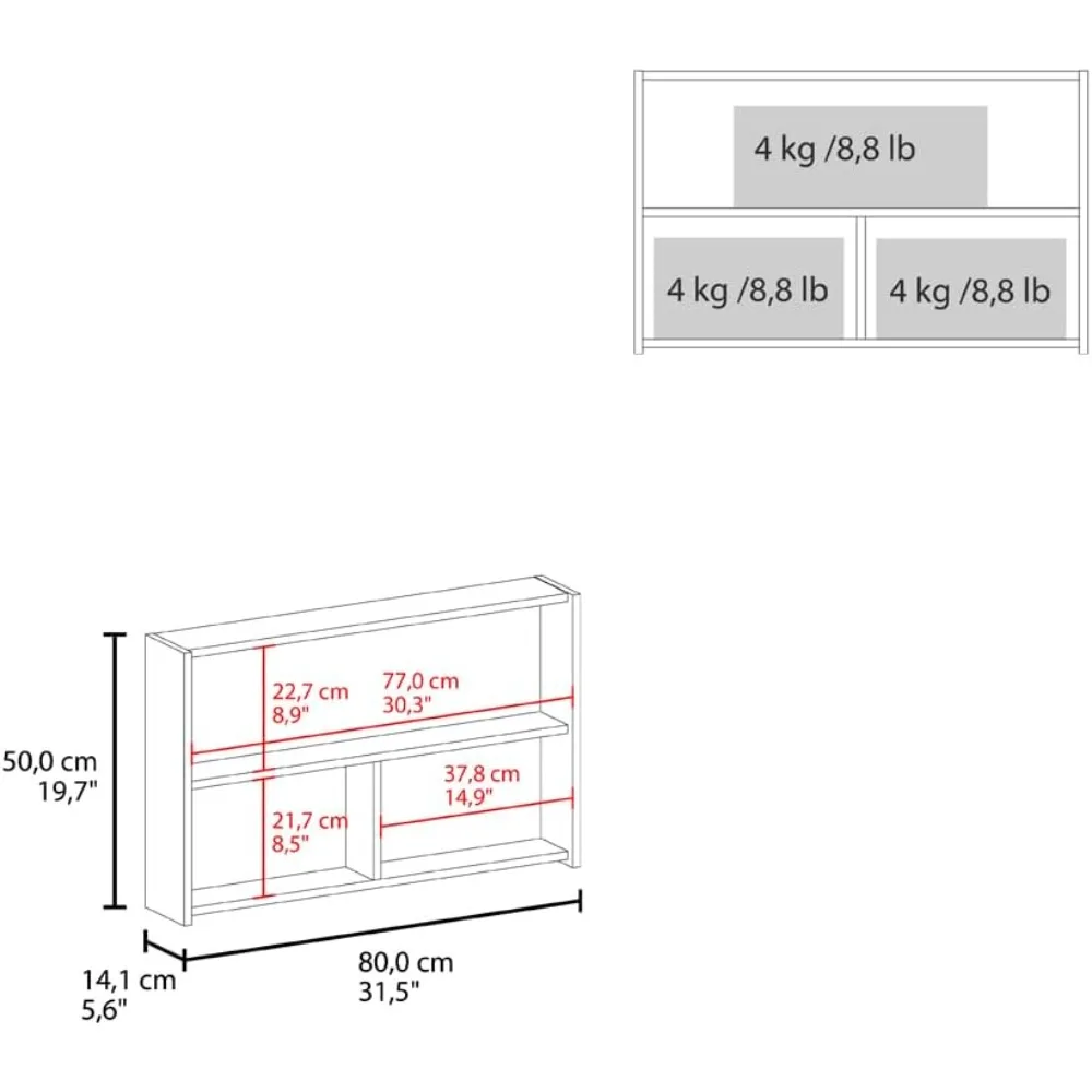 خزانة طبية بيضاء سهلة التجميع للحمام مع أرفف فائقة، تباع بشكل منفصل، مثالية لحلول التخزين