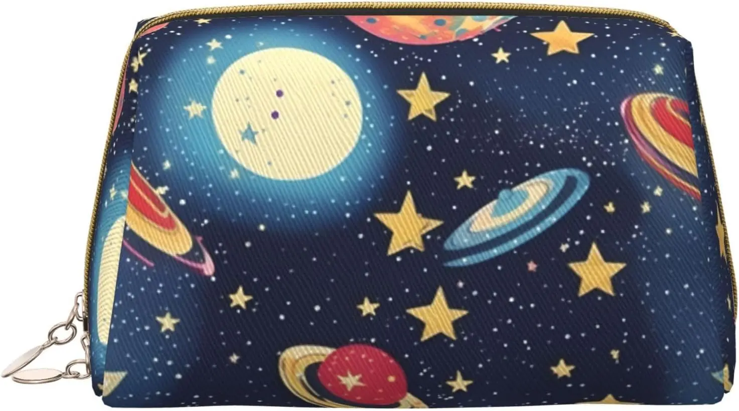 

Starry Sky Universe Space Print Leather zipper makeup bag Cosmetic Pouch Travel Organizer Toiletry Clutch