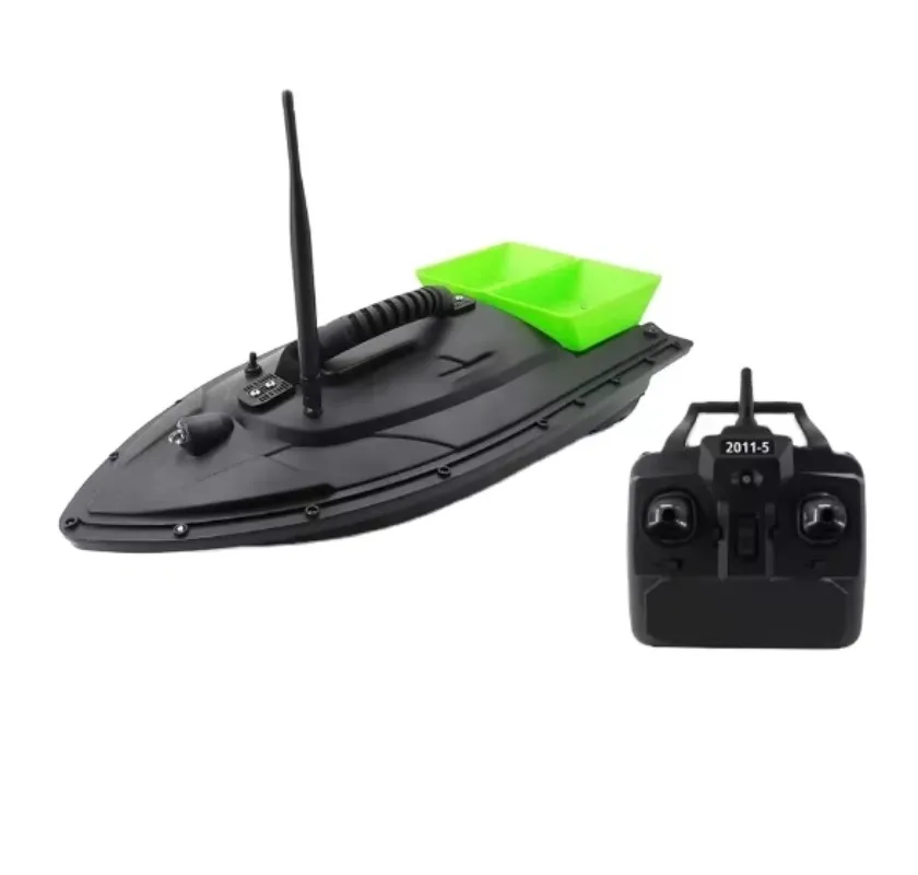 RC Boat Fishing Bait Boat With Double Motors Remote Control Boat for Fishing with Attracting Fish LED Lights