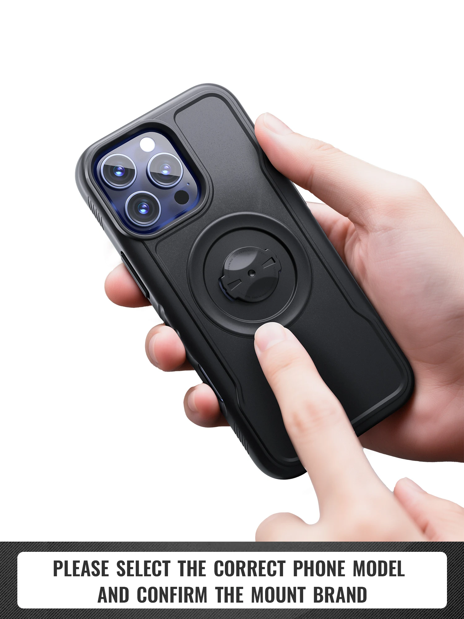 

Противоударный чехол для велосипеда для iPhone 17, 16, 15, 14, чехол с быстрой блокировкой, подходит для Garmin, велосипедное крепление/держатель для телефона на мотоцикле