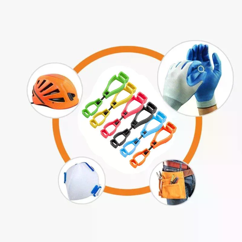 1PC Gloves Clip Hanger Safety Glove Holder Plastic Working Gloves Clamp Safety Work Gloves Guard Multifunctional Camping Tools