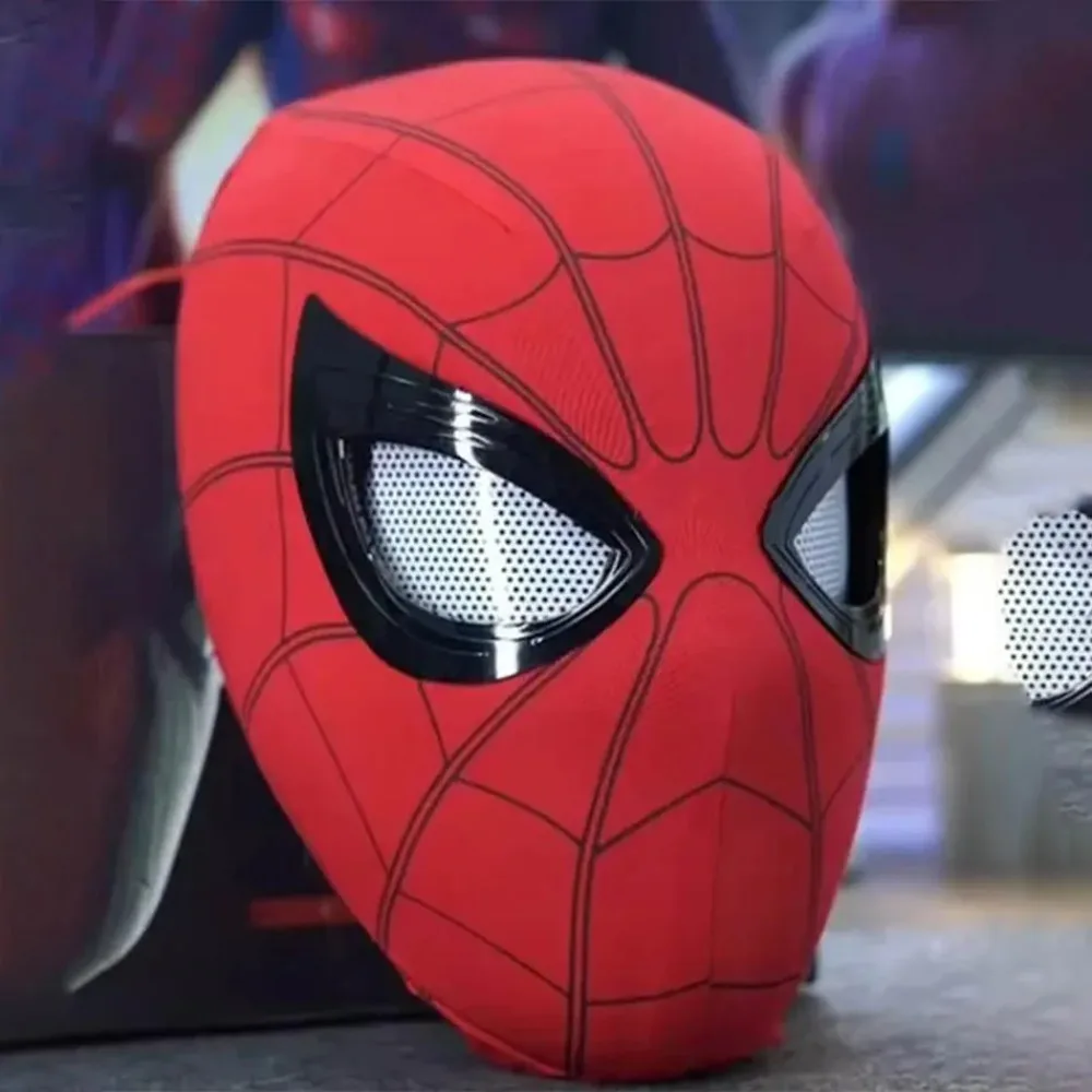 New In Stock Spider-Man Headgear With Movable Eyes Cool Cosplay Accessory Amazing Mask Gift For Festivals Party Display view 4