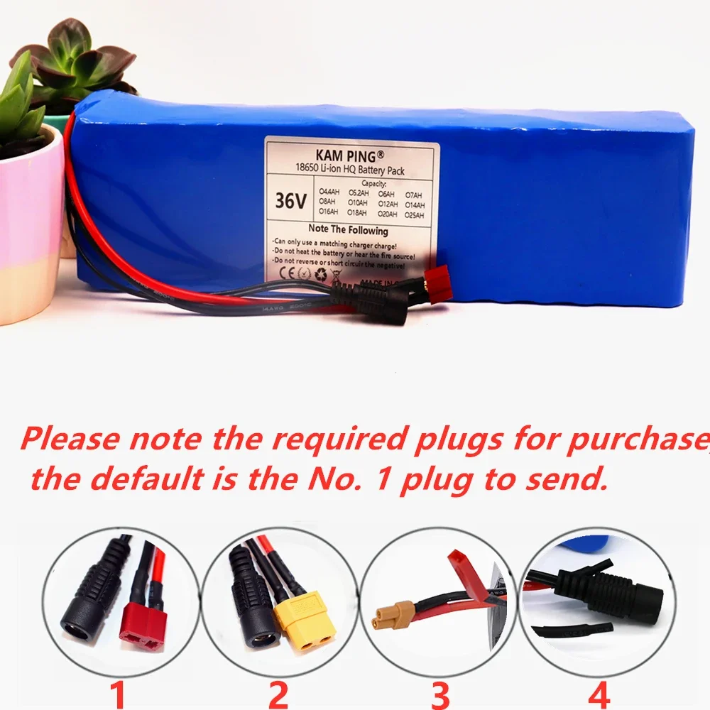 36V 6Ah  18650 10S3P Li ion Portable Battery Pack, Lithium ion Battery Pack, Replacement Battery, with Charger BMS