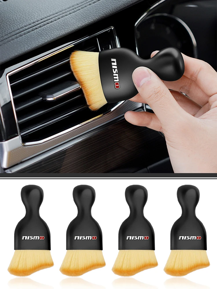 

1pcs Car gap cleaning brush - Outfit dust removal brush For Nismo Nissans Tiida Teana Skyline Juke X-trail Almera Qashqai Goods