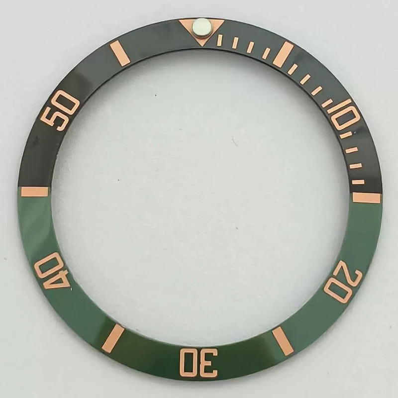 High-Quality Ceramic Digits 38mm-30.5mm Two-Color SUB Watch Bezel Insert Fit 40mm SUB Watch Case NH35 NH36 Movement Bezel