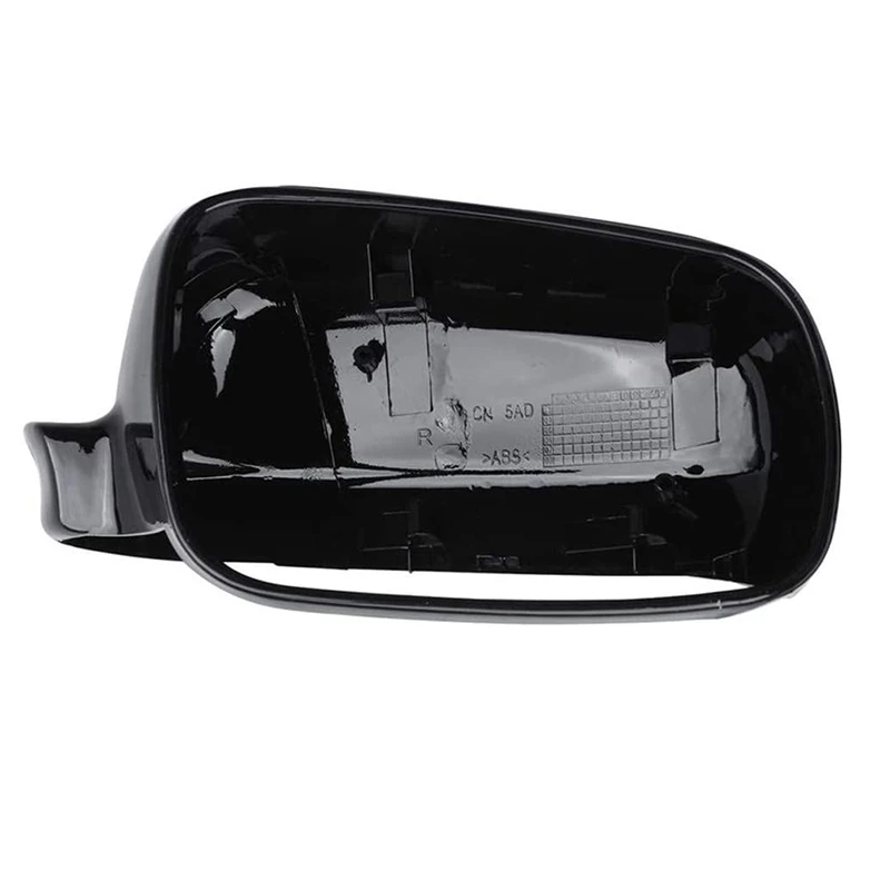 Right Passenger Side Rear View Mirror Cover Plastic Gloss Black for -Golf Jetta MK4 1999-2005 3B0857538B