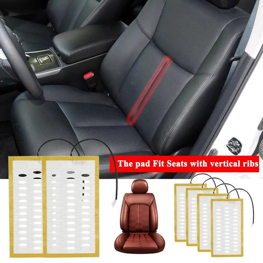 2/4 PCS Built-in Universal Car Seat Heating Pads 12V Alloy Wire Car Seat Heater Cushion Covers Winter Warmer Heater Pads ﻿