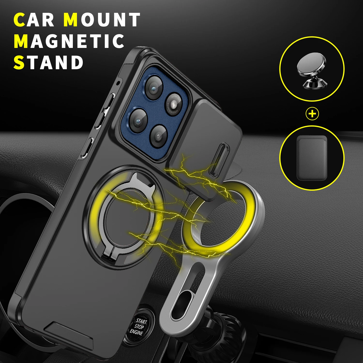 مسنده سيليكون لينة الحال بالنسبة لموتورولا موتو G ستايلس 5G 2024 2025 2023 المغناطيسي شحن لاسلكي غطاء مقاوم للصدمات جراب هاتف #6