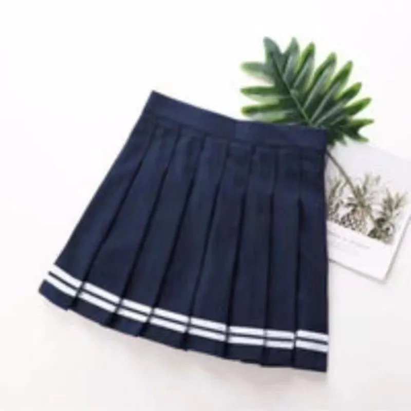 Summer 2024 Teenage Pleated Skirts Girls Plaid Skirt High Waist Skirts Kids Cute Uniforms Children Dance Skirt 10 12 13 14 Years