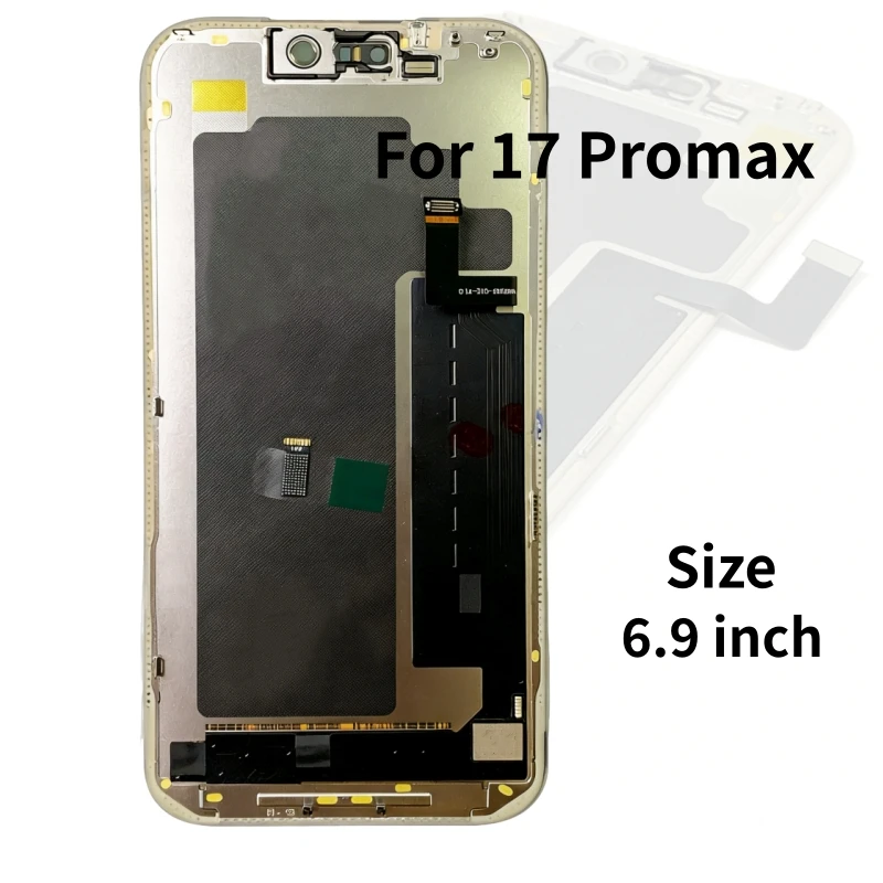 Tested Soft Hard OLED Display LCD For iPhone 14 15 16 17 Pro Max 15 16 Plus Touch Screen With 3D True Tone Part Replacement