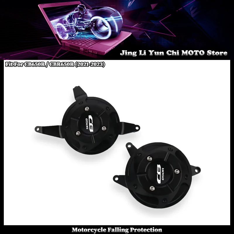 

Motorcycle CNC Engine Protective Cover Fairing Guard Sliders Crash Pad Fit For HONDA CB CR 650R CB650R CBR650R 2021-2023 2022