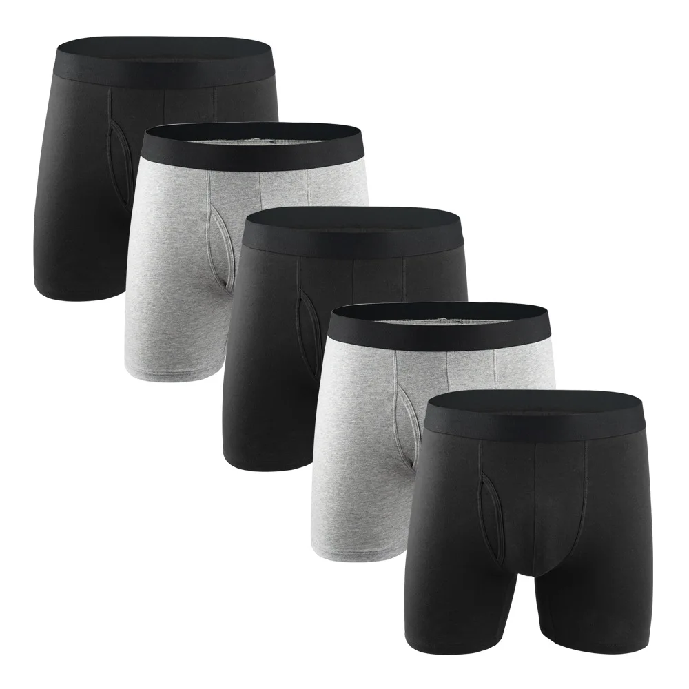 8 pz/lotto uomini intimo boxer lungo abbigliamento uomo pantaloncini uomo cotone mutandine boxer pantaloncini boxer hombre ropa interni hombre nuovo