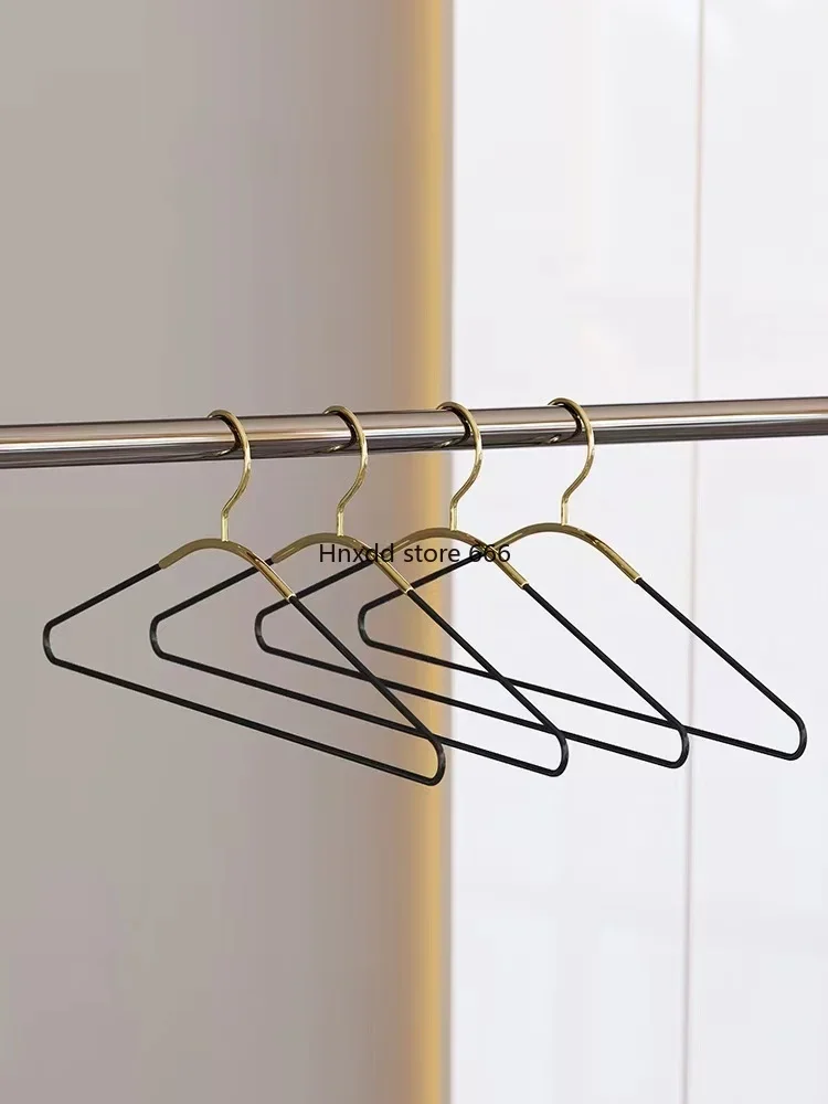 ins hanger black gold household drying rack bold seamless hanger