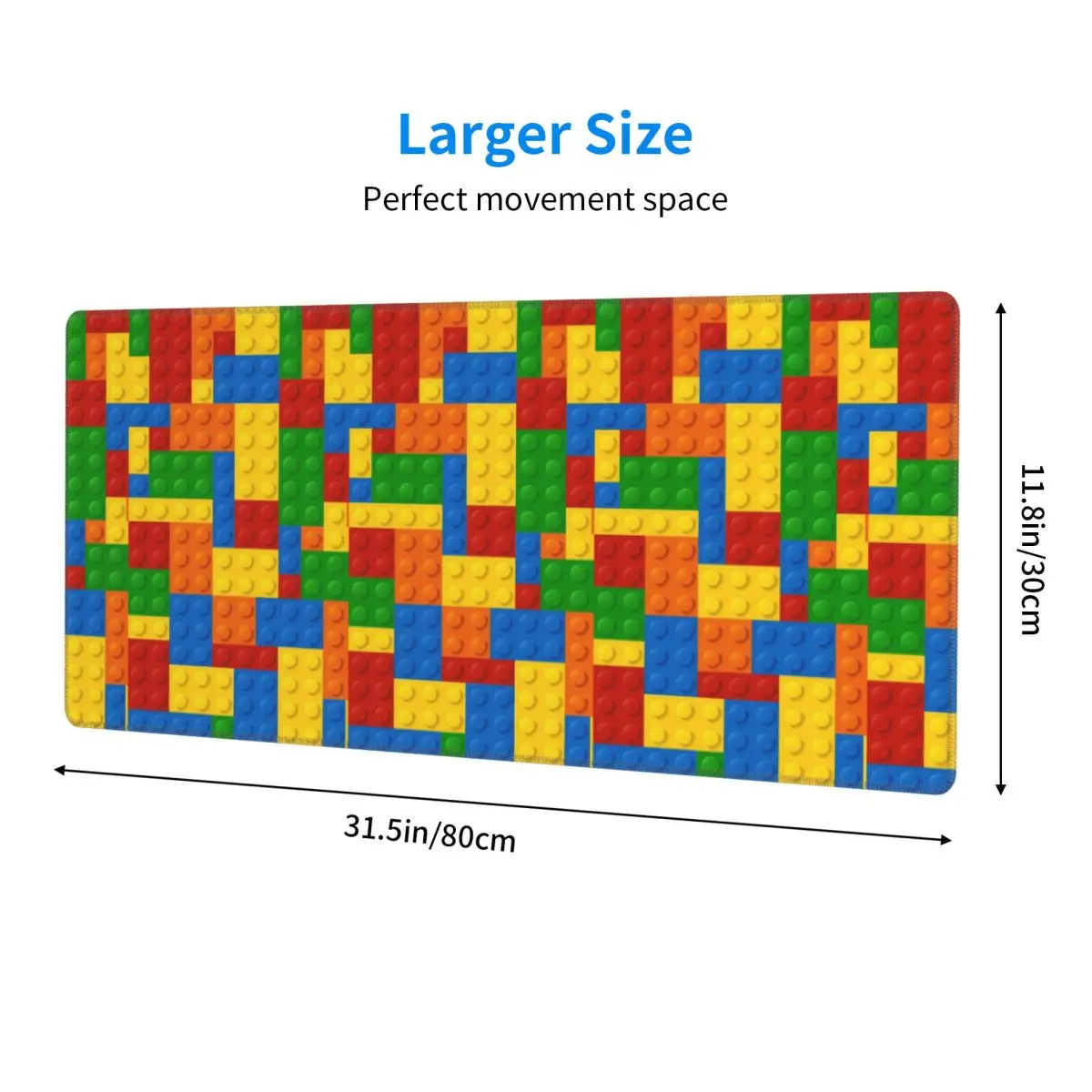 Large Mouse Pad Colorful Bricks Design Gamer PC Laptop Mats Keyboard Carpet Computer Gaming Office Accessories Desk Mat