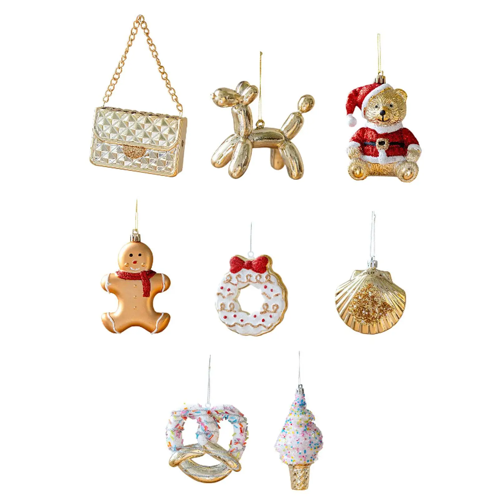 

Christmas Ornaments Christmas Tree Decoration Lightweight Gift Xmas Tree Decor Pendant for Holiday Winter Party Birthday Indoor