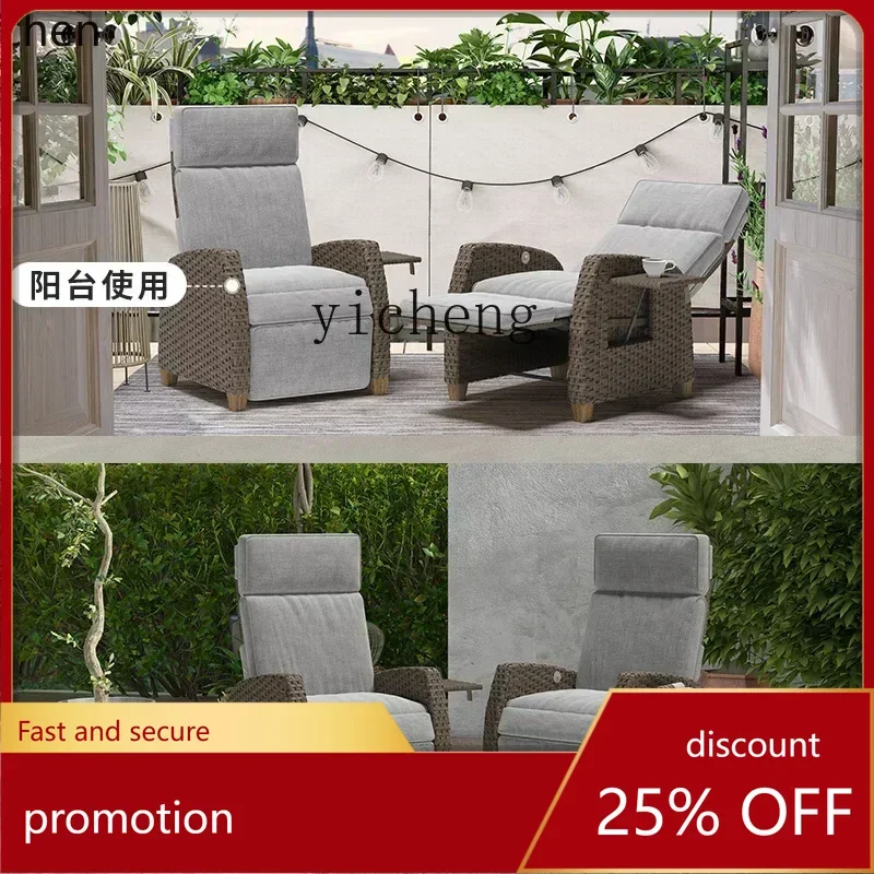 

Комплект мебели для отдыха на балконе HXL: кресло-реклайнер для пожилых, плетеное кресло, стол и стулья для двора/сада, уличный диван