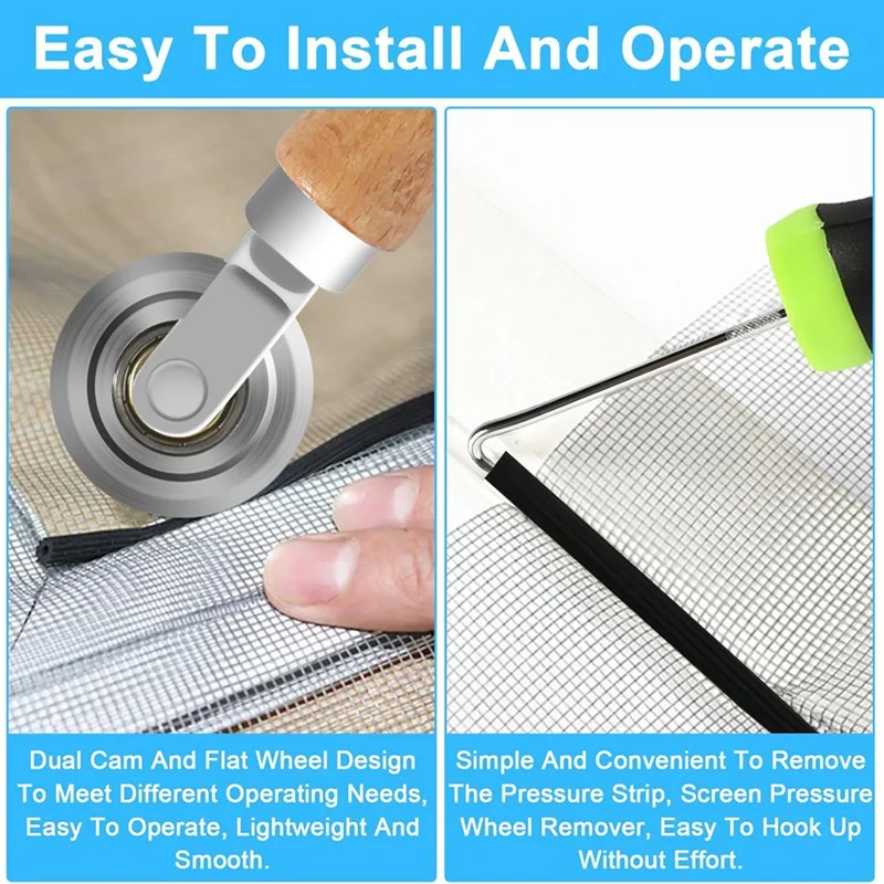 Hot Tool Retractor Roller For Fly Screens, 4PCS Install Fly Screen Replacement Part, Fly Screen Accessory Insect Protection