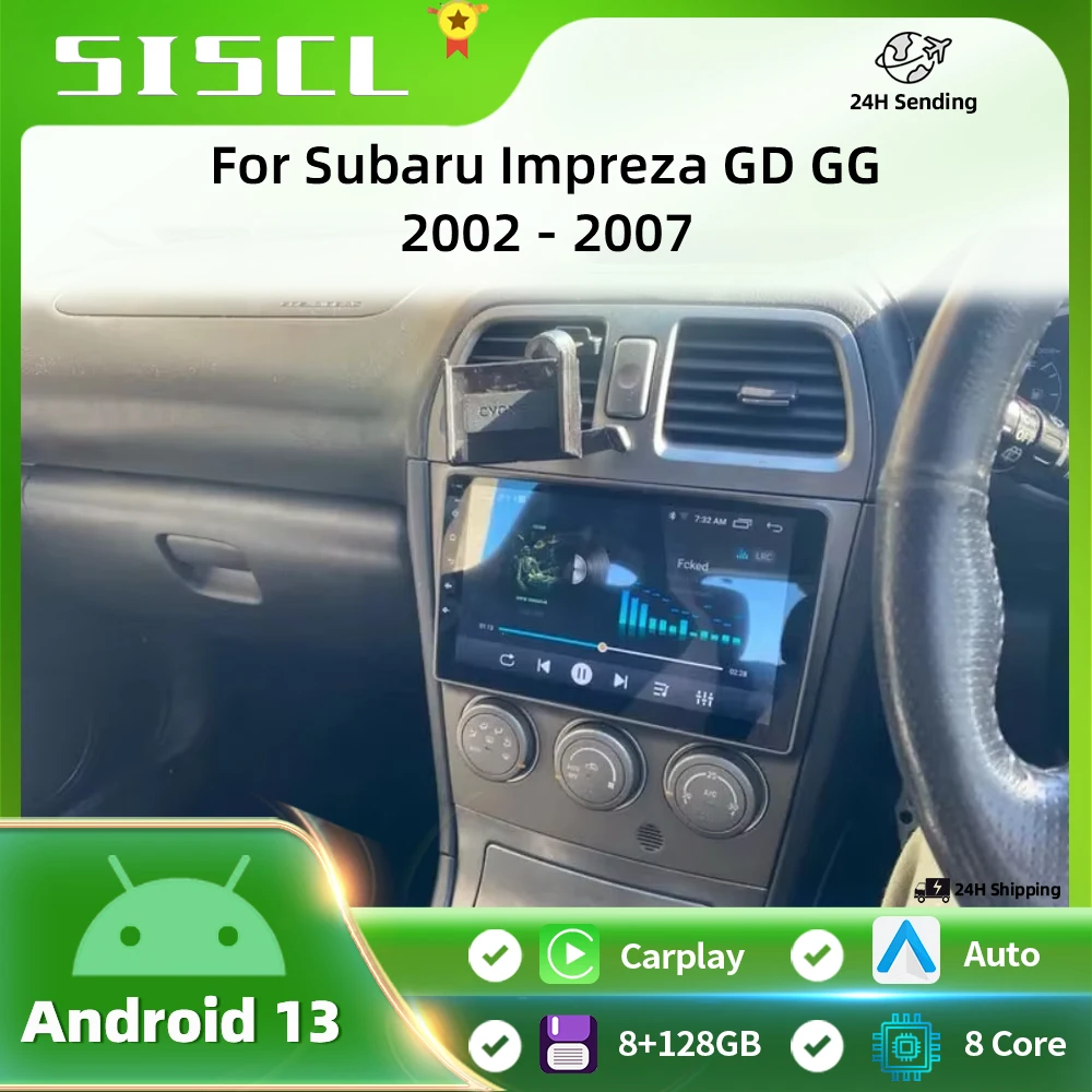 

Android 16 Car Radio For Subaru Impreza GD GG 2003 - 2006 Navigation Multimedia Player Stereo WiFi+4G Video Head Unit BT DSP DVD