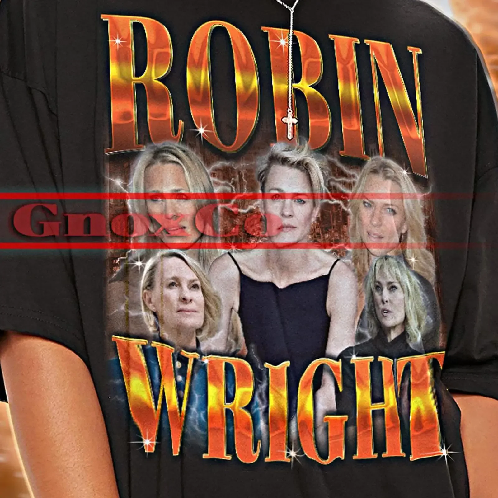 Camiseta Vintage de Robin Wright Estilo Bootleg de los 90, Retro Casual para Fans, Ropa de Diseñador con Efecto Desgastado, Streetwear Suave