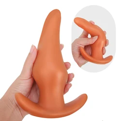 Soft Anal Plugs Liquid Silicone 35-78mm Buttplug Gay Men Prostate Massage Butt Plug Anal Dilation Training Comfortable To Wear