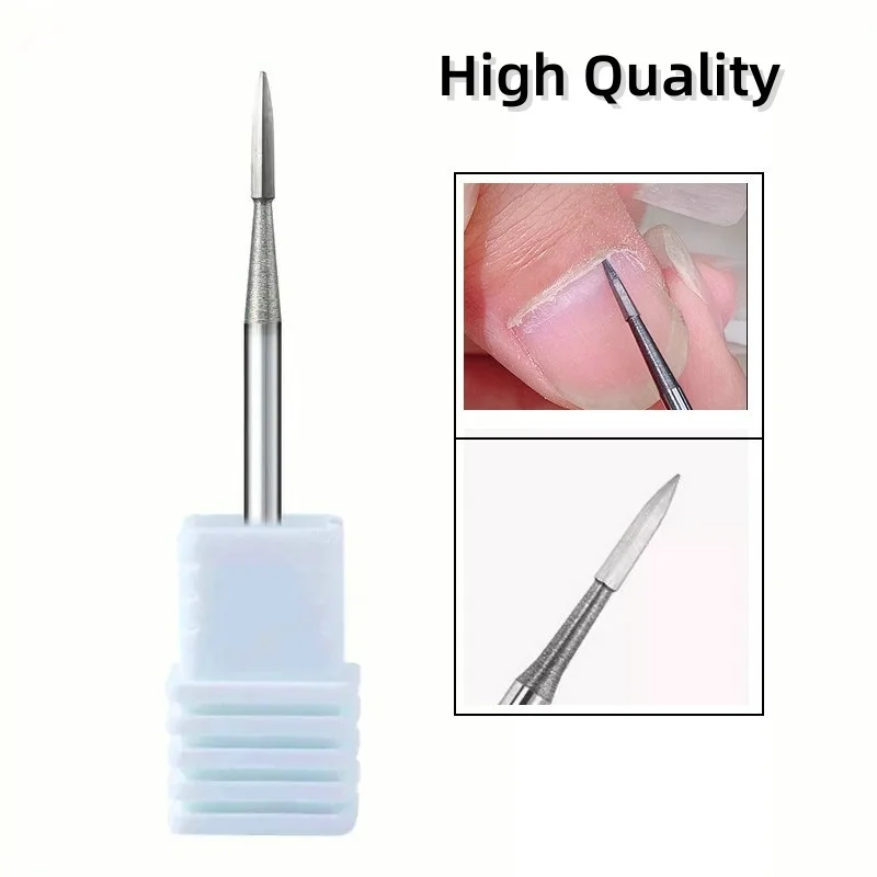 1Pcs Tungsten Carbide Nail Drill Bits Nails Electric Files Tools Medium Grinding Bar Milling Cutter for Manicure Pro Efile Bit