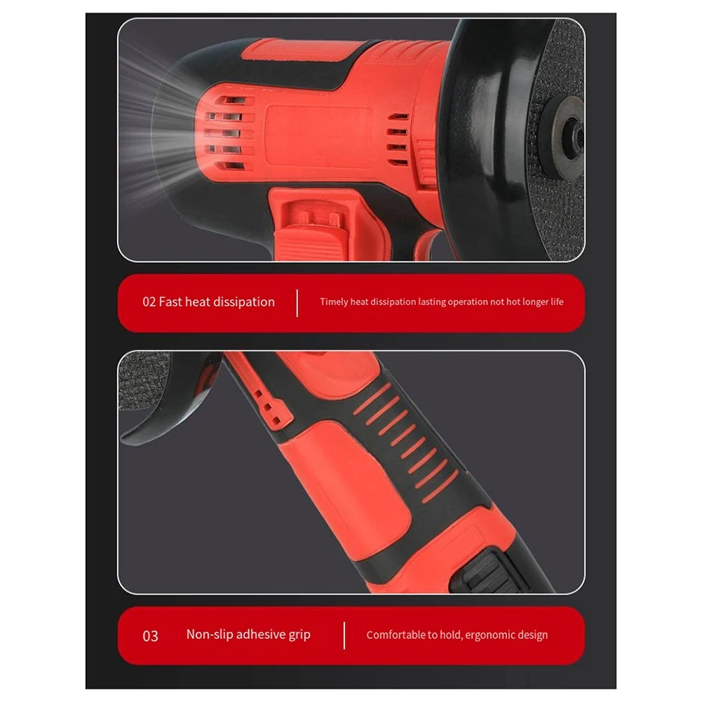 

【Flash-Deal!】Cordless Angle Grinder, 19500 Rpm 12V Mini Angle Grinder, For Plastic/Pipe/Drywall Cutting & Grinding