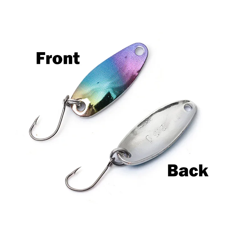 OUTKIT 1PCS Metal Spinner Spoon Trout Fishing Lure Hard Bait Sequins Noise Paillette Artificial Bait Small Hard Sequins Spinner