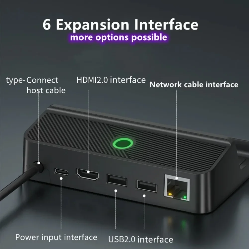 4K HDMI 対応ビデオコンバーターブラケット Steam デッキ用 TV ビデオアダプター充電器ドック Steam デッキコンソール用