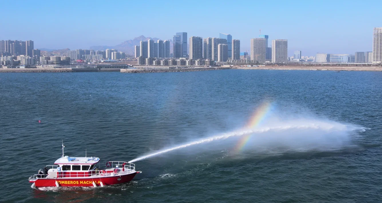 Barco de bombeiros/barco piloto de alumínio para trabalho de resgate marítimo