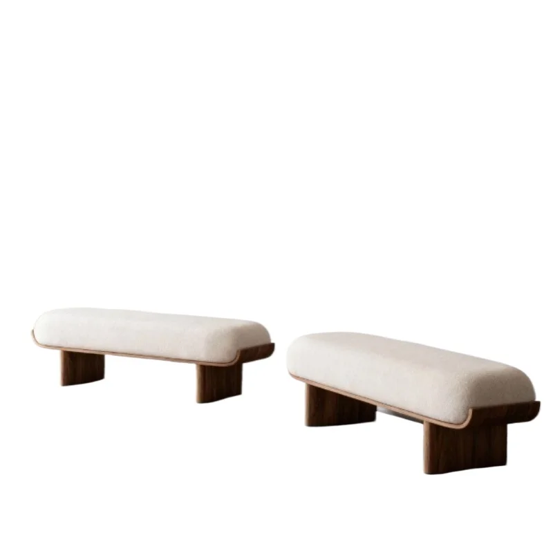 

Clothing store cloakroom rest bench bedside bedroom lamb wool shoe changing stool household